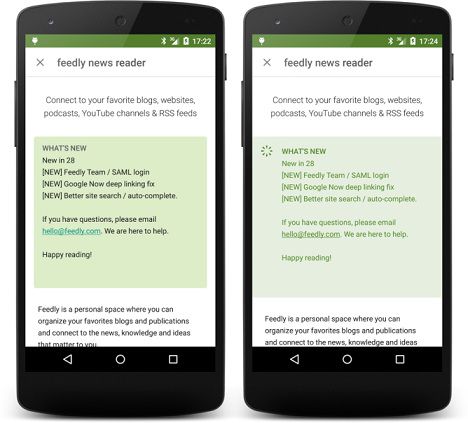 Aplicația Google Play Store a fost actualizată la versiunea 5.7.6 update store play 