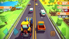 Blocky Highway - endless runner cu mașini și grafică voxel art Blocky Highway - endless runner cu mașini și grafică voxel art voxel pixel