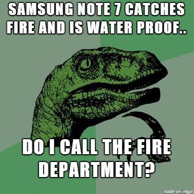 Samsung Galaxy Note 7 - ținta glumelor în ultimele saptămâni [Imagini] note 7  
