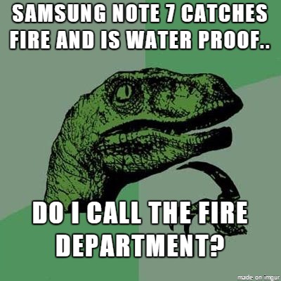 Samsung Galaxy Note 7 - ținta glumelor în ultimele saptămâni [Imagini] note 7 