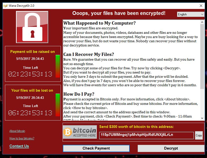 WannaCry - cel mai mare atac cibernetic din istorie WannaCry ransomware 