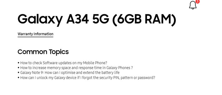 Samsung Galaxy A34 5G și A54 5G sunt menționate pe site-ul Samsung samsung leak 