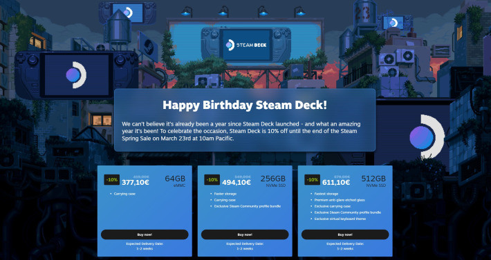 SteamDeck primește prima reducere după un an de la lansare steam deck reduceri jocuri 